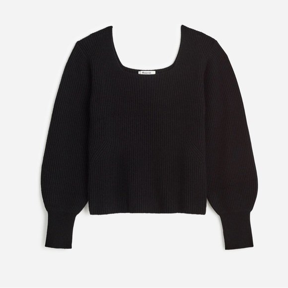 Madewell Softwool Square-Neck Pullover Sweater - NWT - Picture 1 of 11